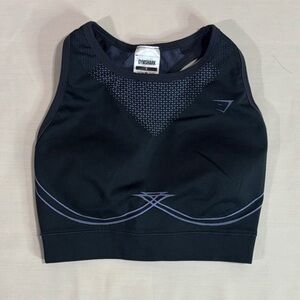 Gymshark Black High Support Crossback Sports Bra Women’s Small